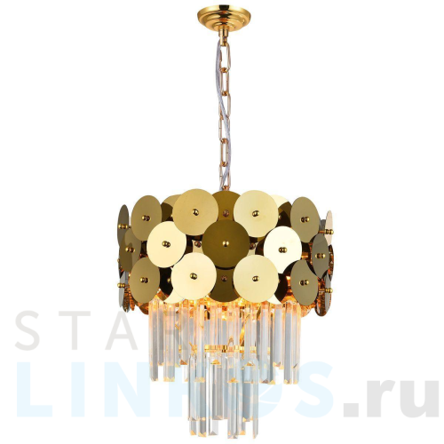 Купить Подвесная люстра Natali Kovaltseva Beyond 76015/5C Gold за 16 724 руб. в Туле Купить с доставкой Подвесная люстра Natali Kovaltseva Beyond 76015/5C Gold в Туле