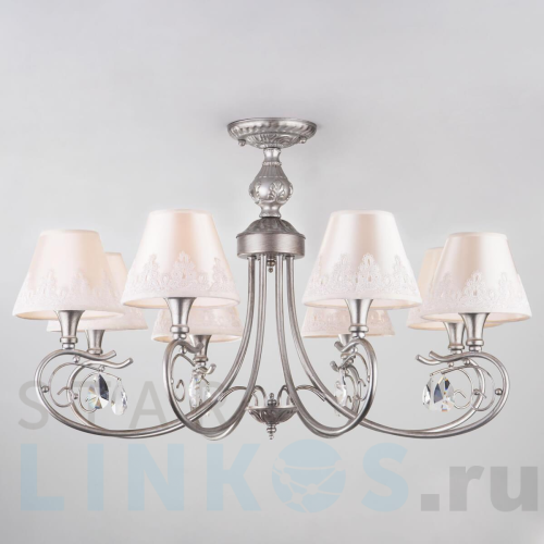 Купить Подвесная люстра Eurosvet 60069/8 серебро за 23 300 руб. в Туле Купить с доставкой Подвесная люстра Eurosvet 60069/8 серебро в Туле