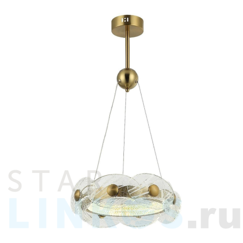 Купить Подвесная светодиодная люстра Gerhort G61411/1BRS CL за 21 000 руб. в Туле Купить с доставкой Подвесная светодиодная люстра Gerhort G61411/1BRS CL в Туле