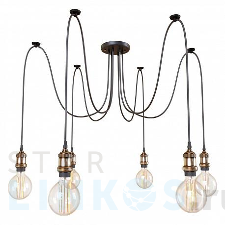 Купить Подвесная люстра Loft IT Spider Loft1162A/6 за 7 520 руб. в Туле фото 2 Купить с доставкой Подвесная люстра Loft IT Spider Loft1162A/6 в Туле фото 2