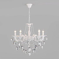Купить Подвесная люстра Eurosvet Veletta 10108/5 белый/прозрачный хрусталь Strotskis в Туле