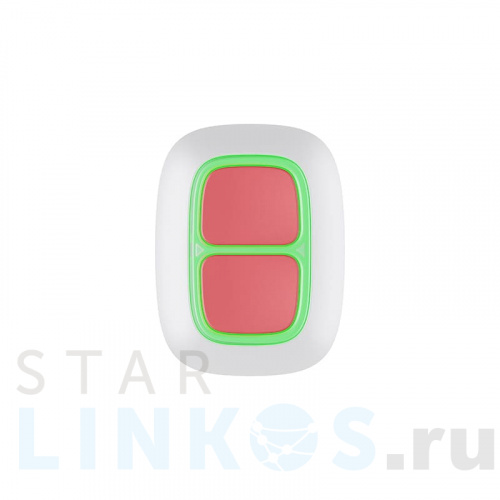 Купить Беспроводная экстренная кнопка Ajax DoubleButton (белый) за 2 268 руб. в Туле Купить с доставкой Беспроводная экстренная кнопка Ajax DoubleButton (белый) в Туле