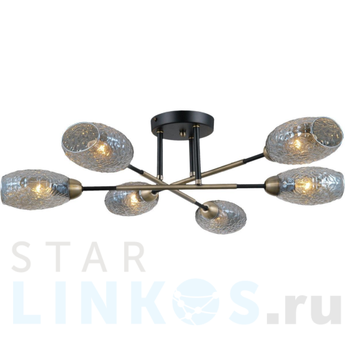 Купить Потолочная люстра Illumico IL0255-6CSQ-79 BK AB за 7 100 руб. в Туле Купить с доставкой Потолочная люстра Illumico IL0255-6CSQ-79 BK AB в Туле