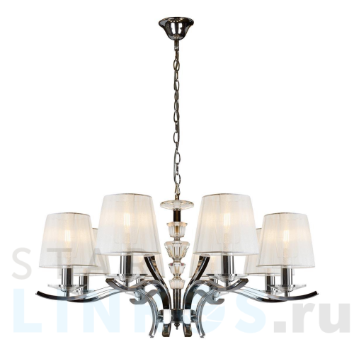 Купить Подвесная люстра iLamp Omega RM5231/8CR за 38 190 руб. в Туле Купить с доставкой Подвесная люстра iLamp Omega RM5231/8CR в Туле