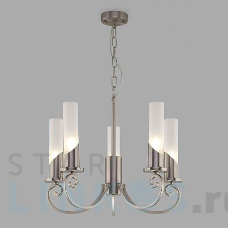 Купить Подвесная люстра Eurosvet Banci 60117/5 никель за 18 300 руб. в Туле фото 2 Купить с доставкой Подвесная люстра Eurosvet Banci 60117/5 никель в Туле фото 2