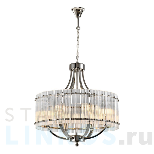 Купить Подвесная люстра iLamp Silverstone P9504-6 NIC за 50 690 руб. в Туле Купить с доставкой Подвесная люстра iLamp Silverstone P9504-6 NIC в Туле