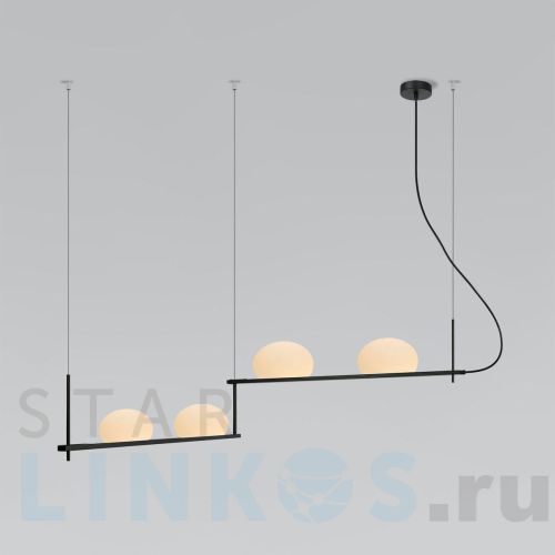 Купить Подвесной светильник Eurosvet Stair 70145/4 черный за 19 500 руб. в Туле Купить с доставкой Подвесной светильник Eurosvet Stair 70145/4 черный в Туле