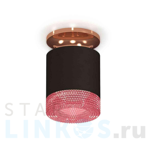 Купить с доставкой Комплект накладного светильника Ambrella light Techno Spot XS7402123 SBK/PPG черный песок/золото розовое полированное (N7930, C7402, N7193) в Туле
