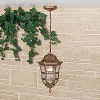 Купить Уличный подвесной светильник Elektrostandard Dorado H черное золото GL 1013H a043642 в Туле