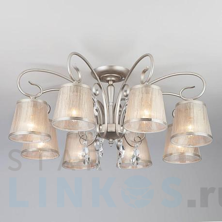 Купить Потолочная люстра Eurosvet 60065/8 серебро за 24 500 руб. в Туле фото 2 Купить с доставкой Потолочная люстра Eurosvet 60065/8 серебро в Туле фото 2