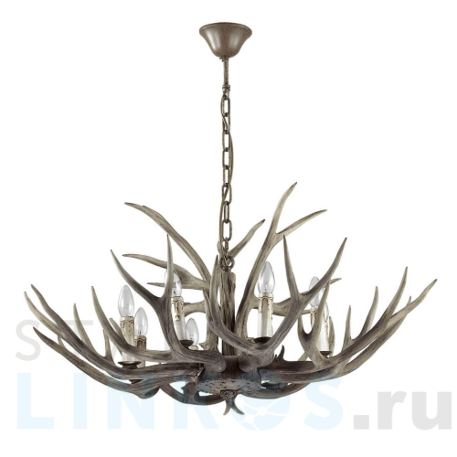 Купить Подвесная люстра Ideal Lux Chalet SP8 115504 за 159 120 руб. в Туле Купить с доставкой Подвесная люстра Ideal Lux Chalet SP8 115504 в Туле