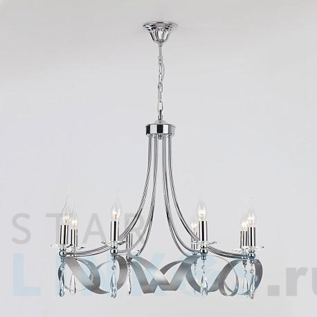 Купить Подвесная люстра Eurosvet 60064/8 хром за 23 200 руб. в Туле фото 2 Купить с доставкой Подвесная люстра Eurosvet 60064/8 хром в Туле фото 2