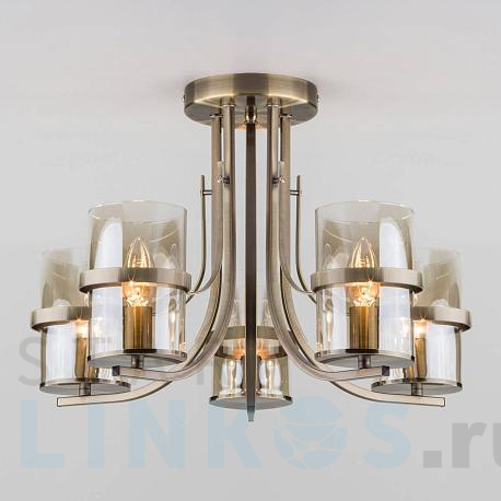 Купить Потолочная люстра Eurosvet 60085/5 античная бронза за 13 200 руб. в Туле фото 2 Купить с доставкой Потолочная люстра Eurosvet 60085/5 античная бронза в Туле фото 2