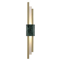 Купить Настенный светодиодный светильник Crystal Lux CARTA AP6W LED GREEN/BRASS в Туле