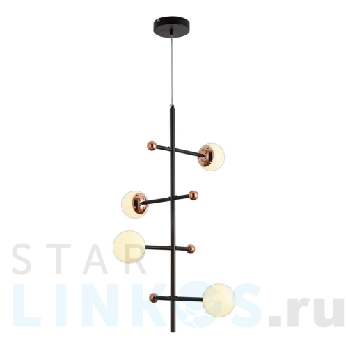 Купить с доставкой Подвесная светодиодная люстра Natali Kovaltseva Loft Led Lamps 81338 Gold Black в Туле