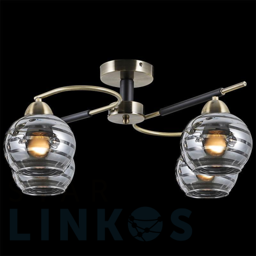 Купить Потолочная люстра Illumico IL9800-4CSQ-79 BK AB за 5 760 руб. в Туле Купить с доставкой Потолочная люстра Illumico IL9800-4CSQ-79 BK AB в Туле