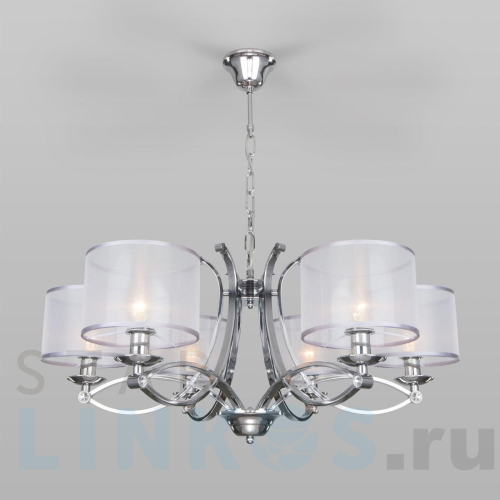Купить Подвесная люстра Eurosvet Fabiola 60124/6 хром Smart за 32 000 руб. в Туле Купить с доставкой Подвесная люстра Eurosvet Fabiola 60124/6 хром Smart в Туле