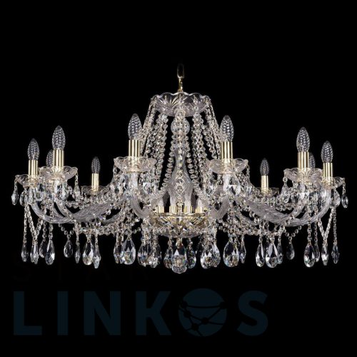 Купить с доставкой Подвесная люстра Bohemia Ivele 1413/12/360 G в Туле