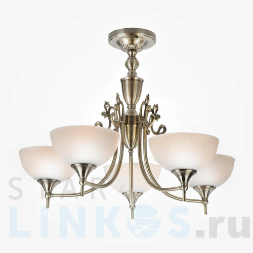 Купить Подвесная люстра Eurosvet Лира 60053/5 античная бронза за 8 910 руб. в Туле Купить с доставкой Подвесная люстра Eurosvet Лира 60053/5 античная бронза в Туле