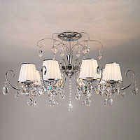 Купить Подвесная люстра Eurosvet 10021/8 хром/прозрачный хрусталь Strotskis в Туле