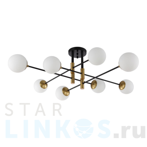 Купить Потолочная люстра Crystal Lux Fidel PL8 Black за 23 500 руб. в Туле Купить с доставкой Потолочная люстра Crystal Lux Fidel PL8 Black в Туле