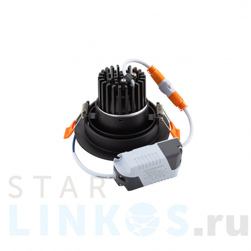 Купить с доставкой Встраиваемый светодиодный светильник Denkirs DK4000-BK в Туле фото 4