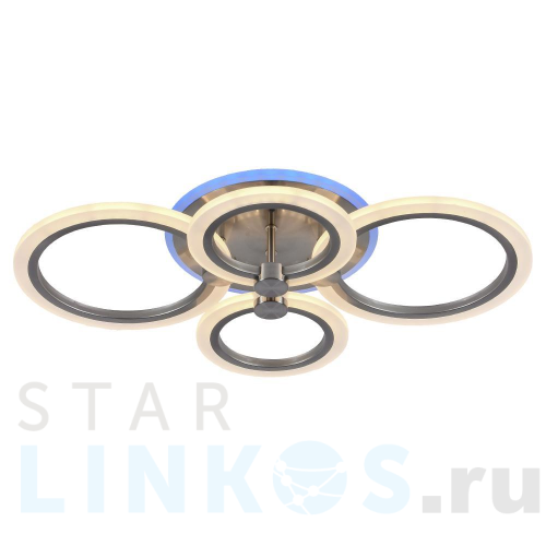 Купить Потолочная светодиодная люстра Profit Light 8076/4 NKL за 5 610 руб. в Туле Купить с доставкой Потолочная светодиодная люстра Profit Light 8076/4 NKL в Туле