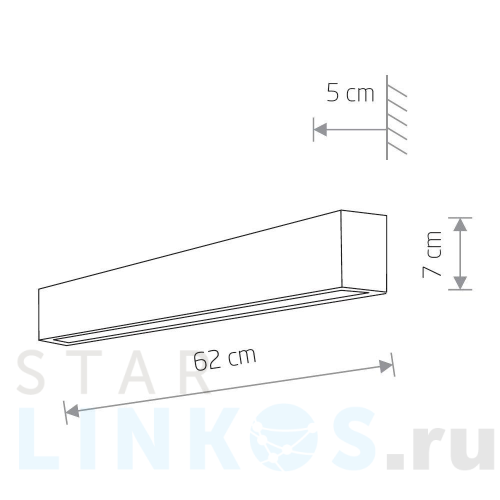 Купить Настенный светильник Nowodvorski Straight Wall Led S 7562 за 10 580 руб. в Туле фото 2 Купить с доставкой Настенный светильник Nowodvorski Straight Wall Led S 7562 в Туле фото 2