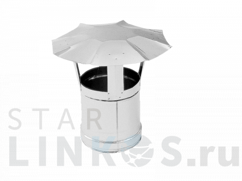 Купить с доставкой Зонт дымохода из нержавеющей стали (Диаметр 120 мм) для теплогенераторов Ballu-Biemmedue в Туле