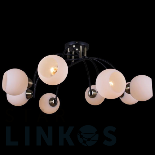 Купить Потолочная люстра Illumico IL0250-8CSQ-79 BK AB за 10 500 руб. в Туле Купить с доставкой Потолочная люстра Illumico IL0250-8CSQ-79 BK AB в Туле