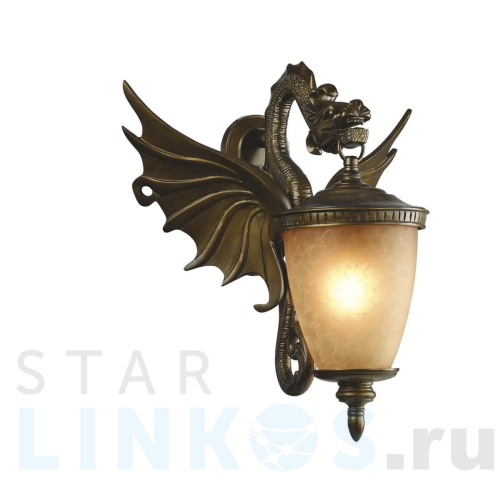 Купить с доставкой Уличный настенный светильник Favourite Dragon 1717-1W в Туле