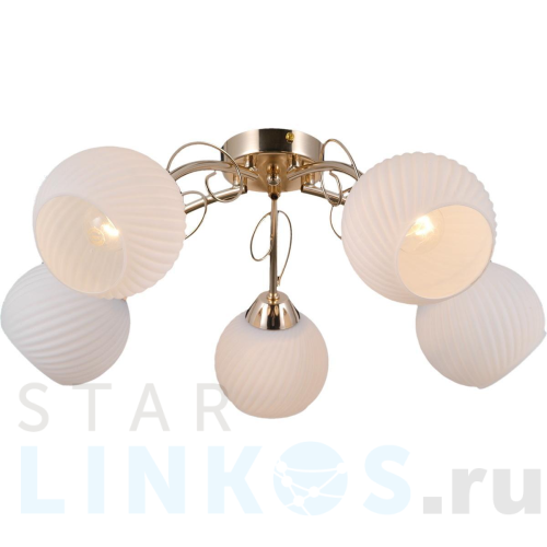 Купить Потолочная люстра Illumico IL0240-5CSQ-79 GD за 5 300 руб. в Туле Купить с доставкой Потолочная люстра Illumico IL0240-5CSQ-79 GD в Туле