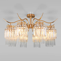 Купить Потолочная люстра Eurosvet Sevilia 10119/8 золото/прозрачный хрусталь Strotskis в Туле