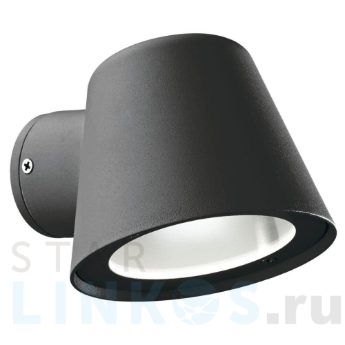 Купить с доставкой Уличный настенный светильник Ideal Lux Gas AP1 Antracite 091525 в Туле
