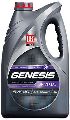 Моторное масло LUKOIL GENESIS UNIVERSAL 5W-40 полусинтетика 4 л