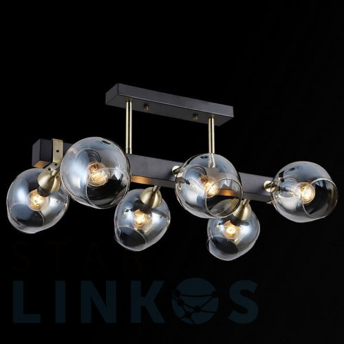 Купить Потолочная люстра Illumico IL9736-6CSQ-79 BK AB за 9 300 руб. в Туле Купить с доставкой Потолочная люстра Illumico IL9736-6CSQ-79 BK AB в Туле