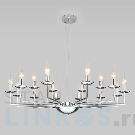Купить Подвесная люстра Eurosvet Cariso 60150/18 хром за 28 300 руб. в Туле фото 2 Купить с доставкой Подвесная люстра Eurosvet Cariso 60150/18 хром в Туле фото 2