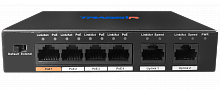 Купить «Дальнобойный» (до 250 м) PoE-коммутатор TRASSIR TR-NS1006-60-4POE с 4 PoE-портами в Туле