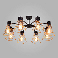Купить Потолочная люстра Eurosvet 70107/8 черный/латунь в Туле