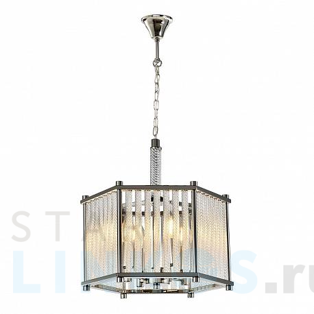 Купить Подвесная люстра iLamp Rich P9509-4 NIC за 33 890 руб. в Туле фото 2 Купить с доставкой Подвесная люстра iLamp Rich P9509-4 NIC в Туле фото 2