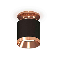 Купить Комплект накладного светильника Ambrella light Techno Spot XS7402121 SBK/PPG черный песок/золото розовое полированное (N7930, C7402, N7035) в Туле