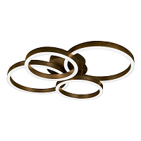 Купить Потолочная светодиодная люстра iLedex Ring-New 6815-300/400-X-T Coffee в Туле