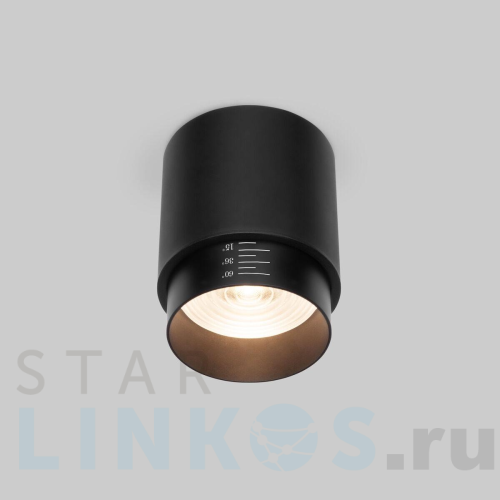 Купить с доставкой Накладной светодиодный светильник Elektrostandard Cors 25032/LED черный a062384 в Туле