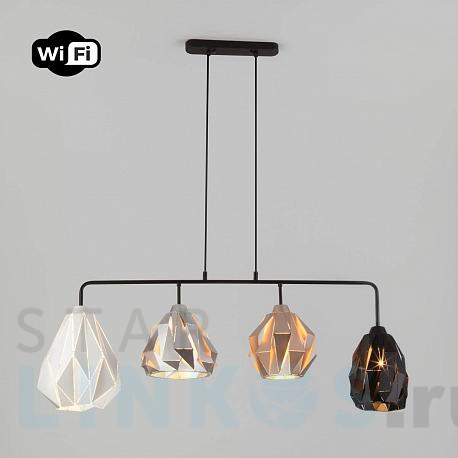 Купить Подвесной светильник Eurosvet Moire 50090/4 черный за 25 000 руб. в Туле фото 2 Купить с доставкой Подвесной светильник Eurosvet Moire 50090/4 черный в Туле фото 2