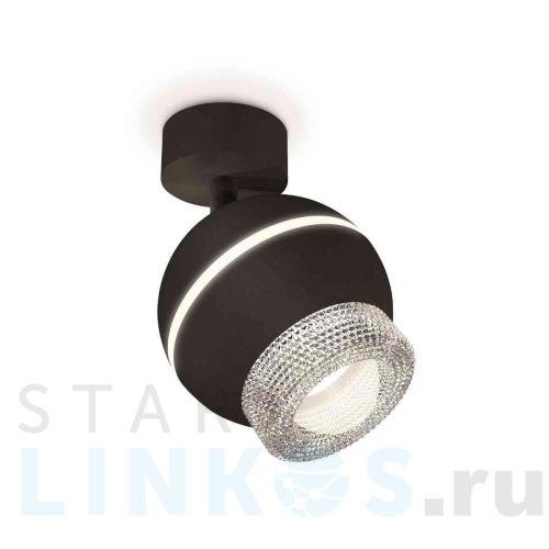 Купить с доставкой Комплект накладного светильника Ambrella light Techno Spot XM1102010 SBK/CL черный песок/прозрачный (A2210, C1102, N7191) в Туле