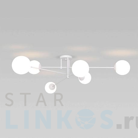 Купить Потолочная люстра Eurosvet 30181/6 белый за 17 300 руб. в Туле фото 2 Купить с доставкой Потолочная люстра Eurosvet 30181/6 белый в Туле фото 2