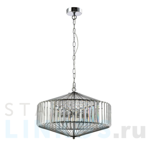 Купить Подвесной светильник Crystal Lux Fiesta SP5 Chrome/Transparente за 16 900 руб. в Туле Купить с доставкой Подвесной светильник Crystal Lux Fiesta SP5 Chrome/Transparente в Туле