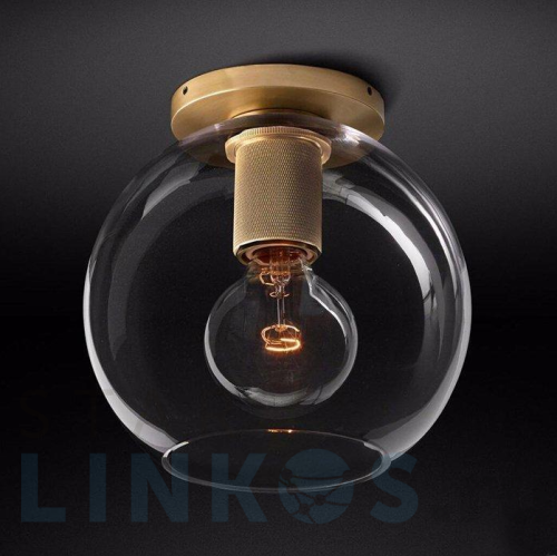 Купить с доставкой Потолочный светильник Imperium Loft RH Utilitaire Globe Shade Flushmount 123675-22 в Туле