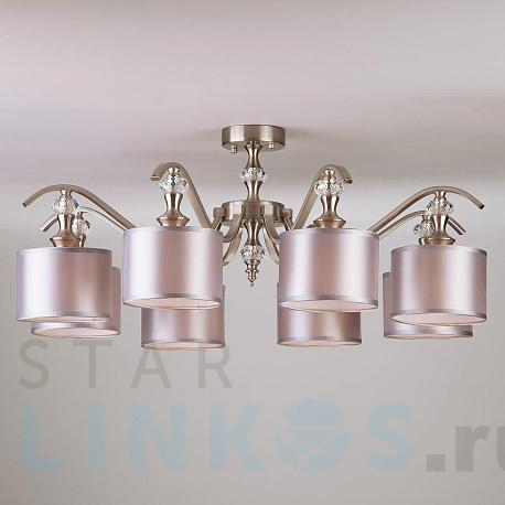 Купить Потолочная люстра Eurosvet 60070/8 сатин-никель за 20 400 руб. в Туле фото 2 Купить с доставкой Потолочная люстра Eurosvet 60070/8 сатин-никель в Туле фото 2