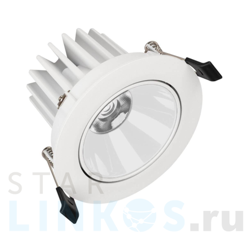Купить с доставкой Встраиваемый светодиодный светильник Arlight MS-Forecast-Built-Turn-R102-12W Warm3000 037188 в Туле